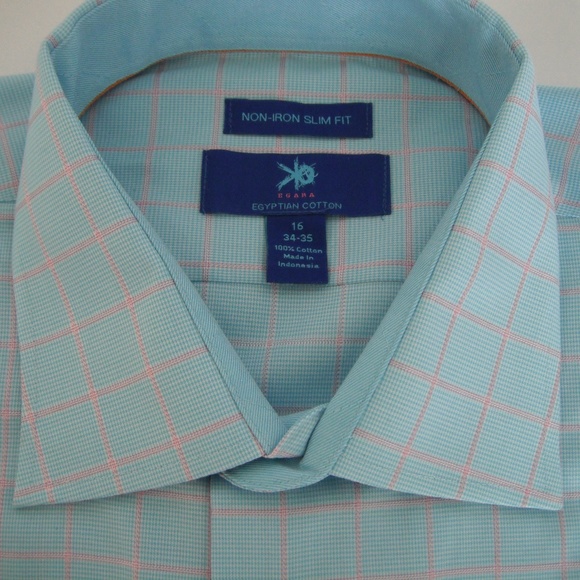 NWT Egara Blue & Pink Long Sleeve Shirt - Picture 2 of 7